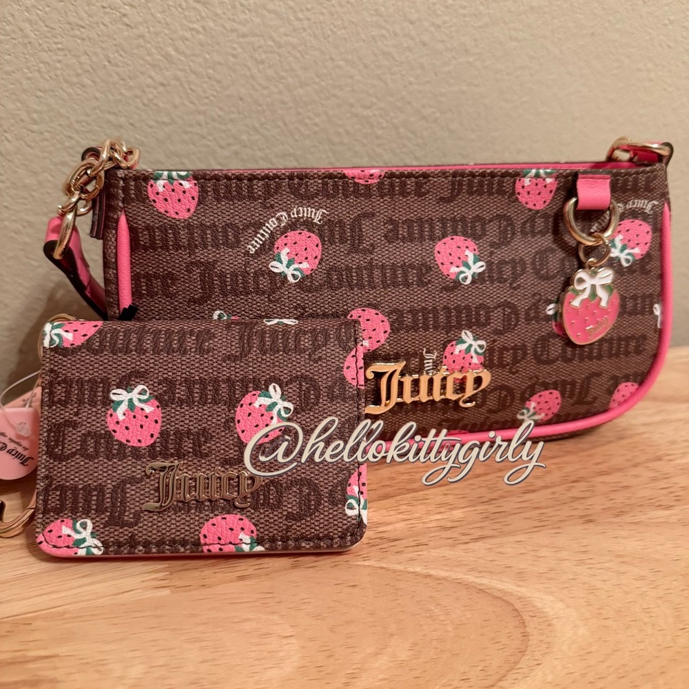 JUICY COUTURE Berry Sweet Shoulder Bag and Wallet Bundle